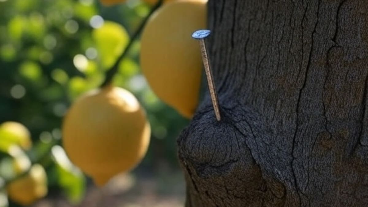 Clavar un clavo en un limonero