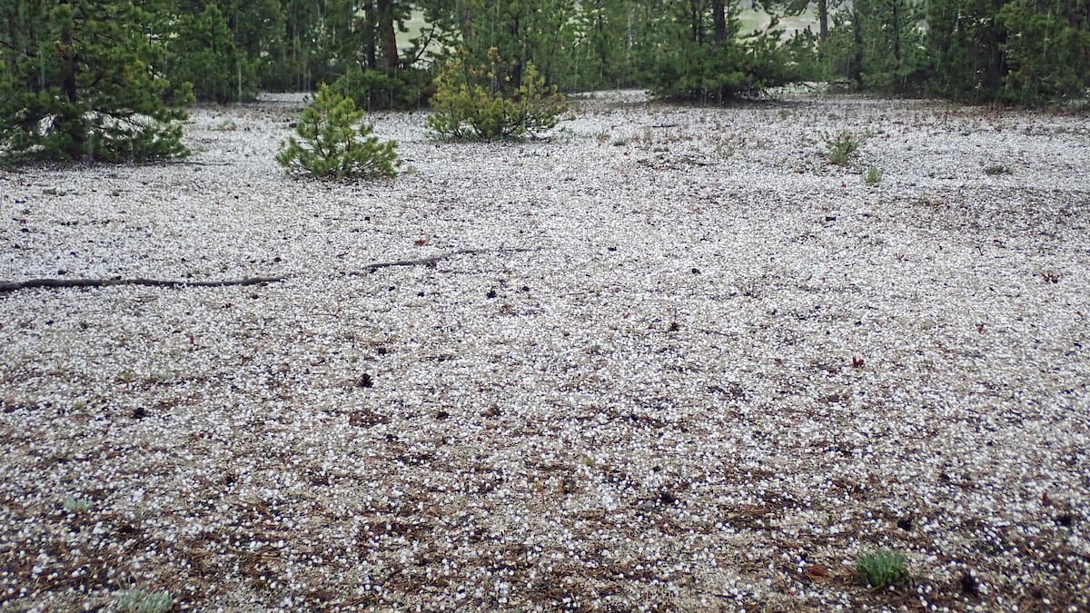 Llega una tormenta helada con granizo y ráfagas de vientos fuertes: cuáles son las zonas afectadas