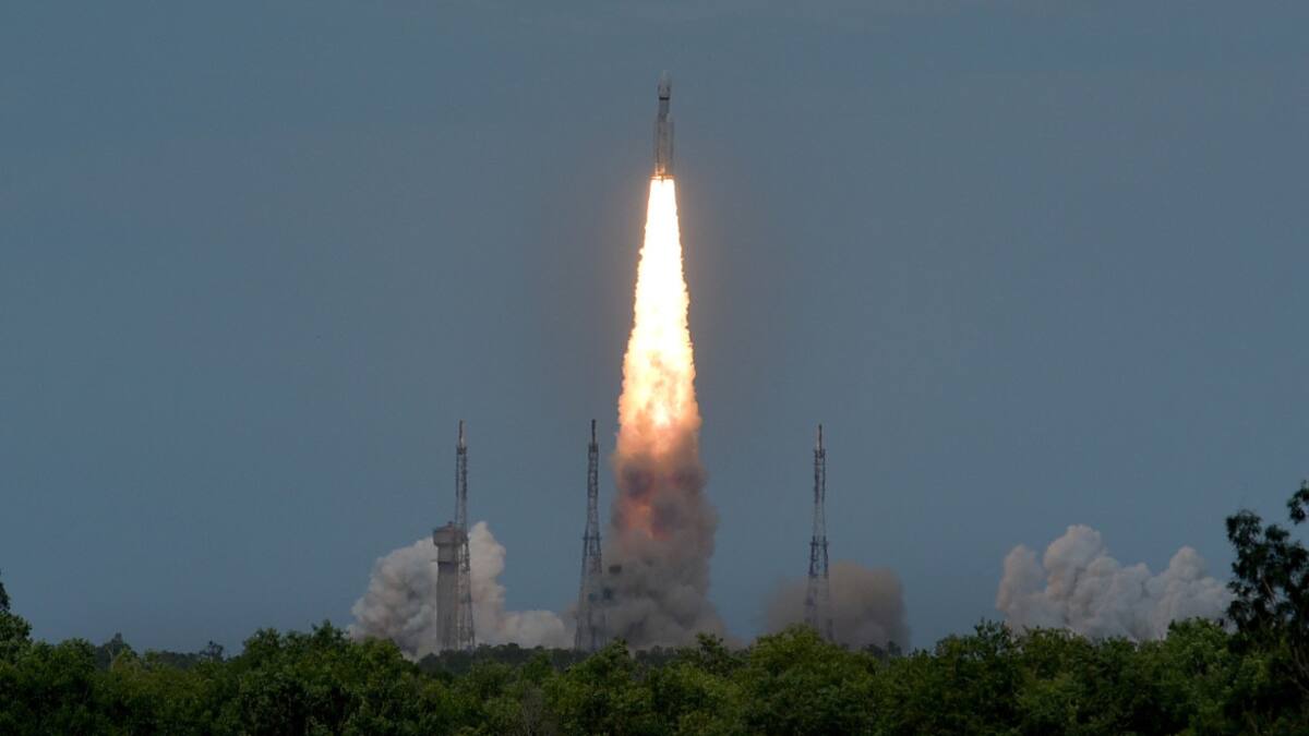 Cohete Chandrayaan-3. Foto: Reuters.