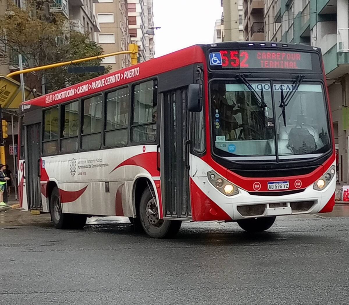Colectivo 552 de Mar del Plata. Foto: Wikipedia