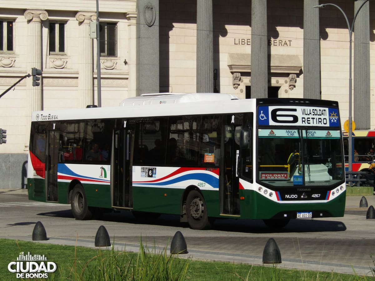 Colectivo línea 6. Foto: X/CiudadDeBondis