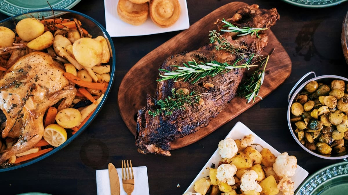 Comida navideña.