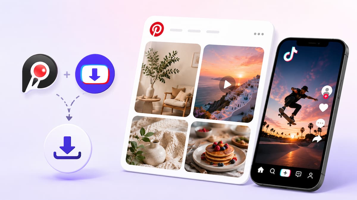 Cómo descargar videos de Pinterest y TikTok sin marca de agua