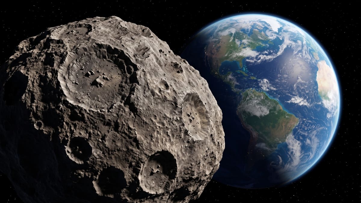 Asteroide cerca de la Tierra.