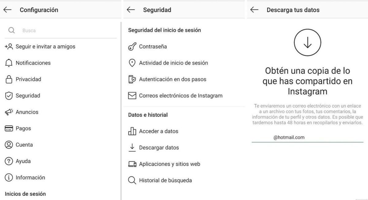 Como guardar las stories de Instagram. Fuente: Captura.