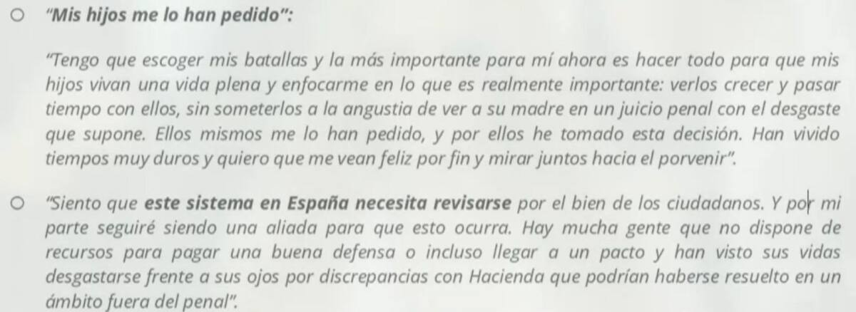 Comunicado de Shakira 3. Foto: EFE.
