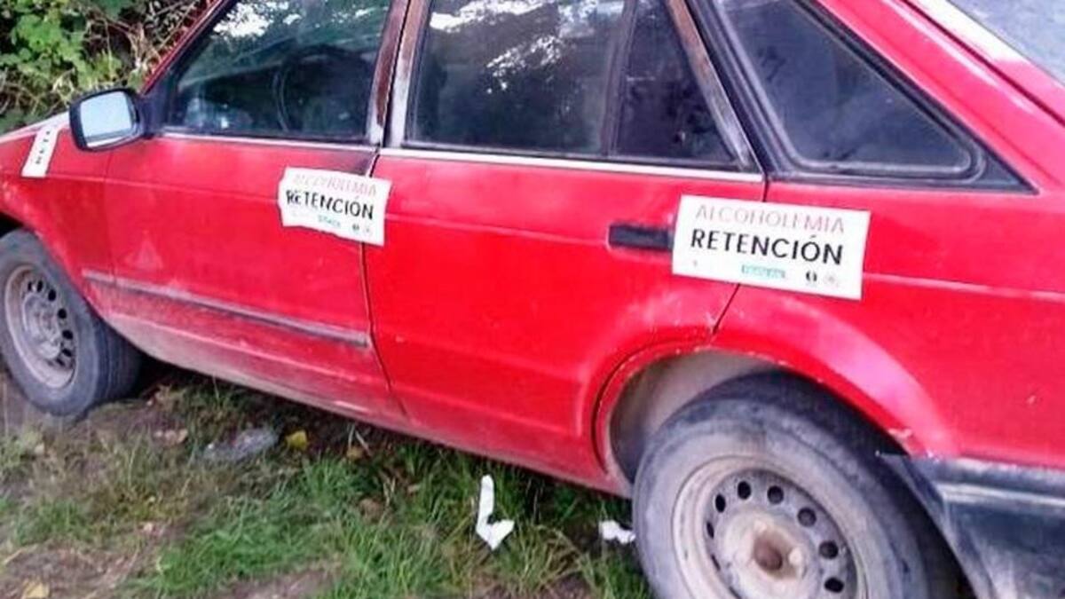 Conductor superó la medida máxima de alcohol en sangre y "rompió" el alcoholímetro