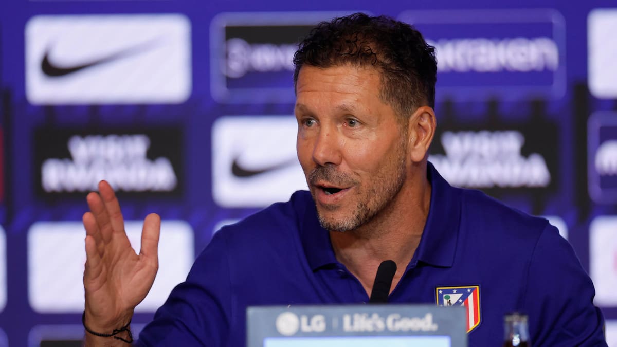 Simeone dio por terminado el tema de Julián Álvarez ante el interés del Barcelona: “Esto es como en los juicios, no ha lugar”