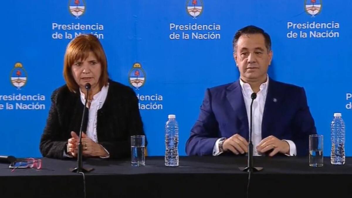 Conferencia de prensa de Alejandro Finocchiario y Patricia Bullrich en el CCK