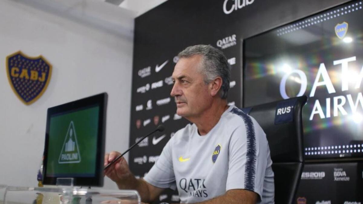 Conferencia de prensa de Gustavo Alfaro en Boca