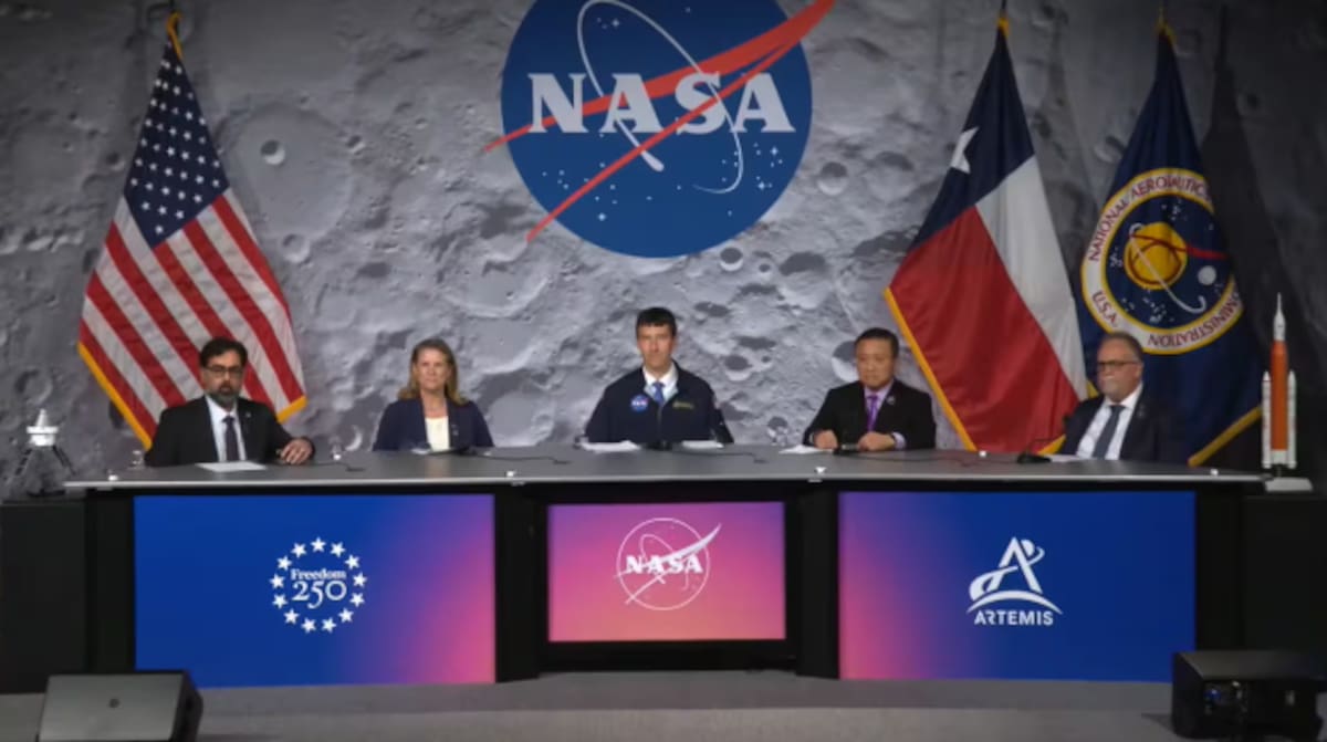 Conferencia de prensa de la NASA tras el arribo del Artemis II.