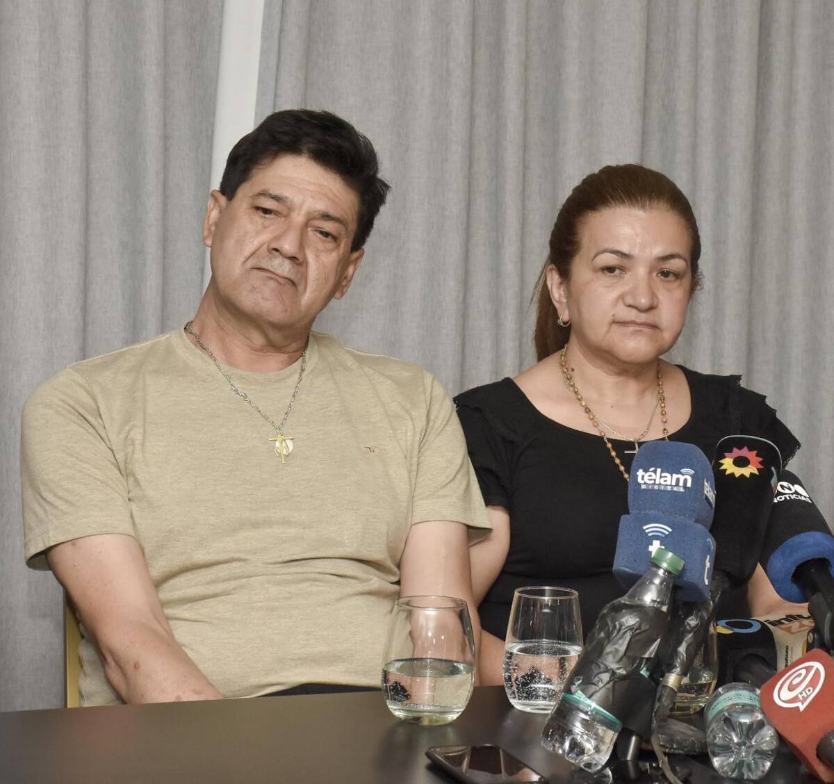 Conferencia de prensa de los padres de Fernando Báez Sosa. Foto: NA