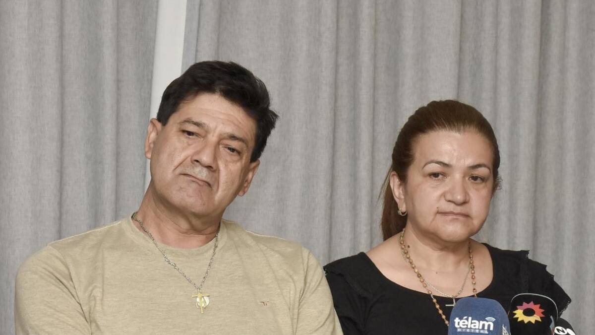 Conferencia de prensa de los padres de Fernando Báez Sosa. Foto: NA