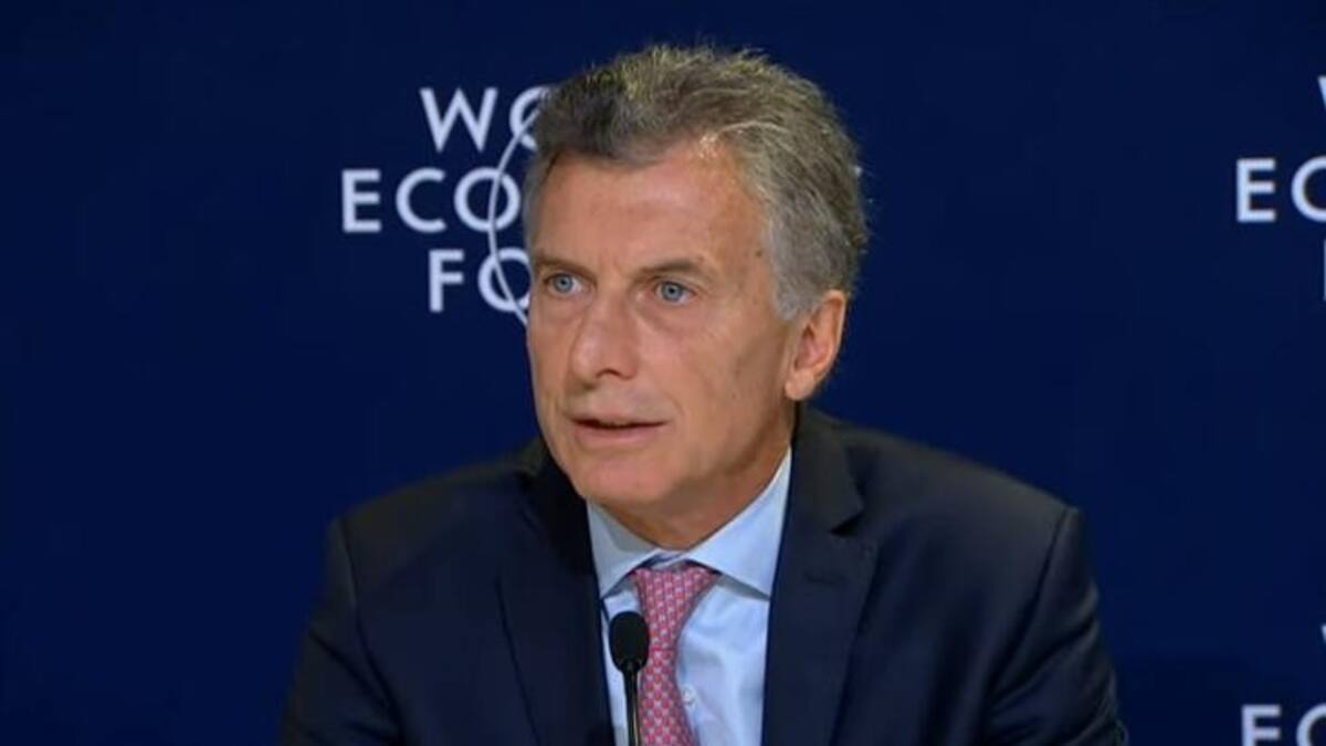 Conferencia de prensa de Macri en Davos