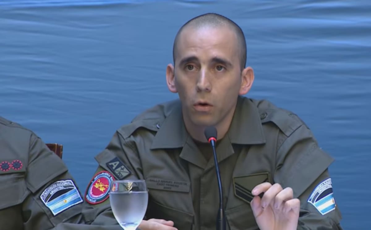 Conferencia de prensa de Nahuel Gallo.