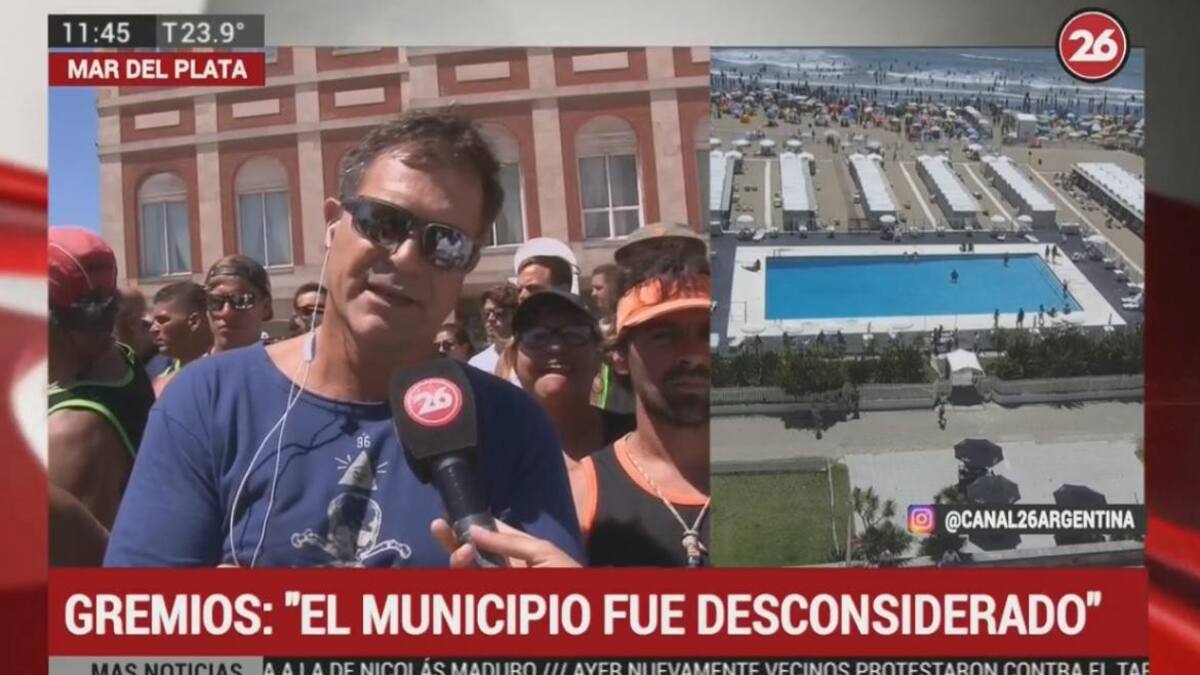 Conflicto de guardavidas en Mar del Plata