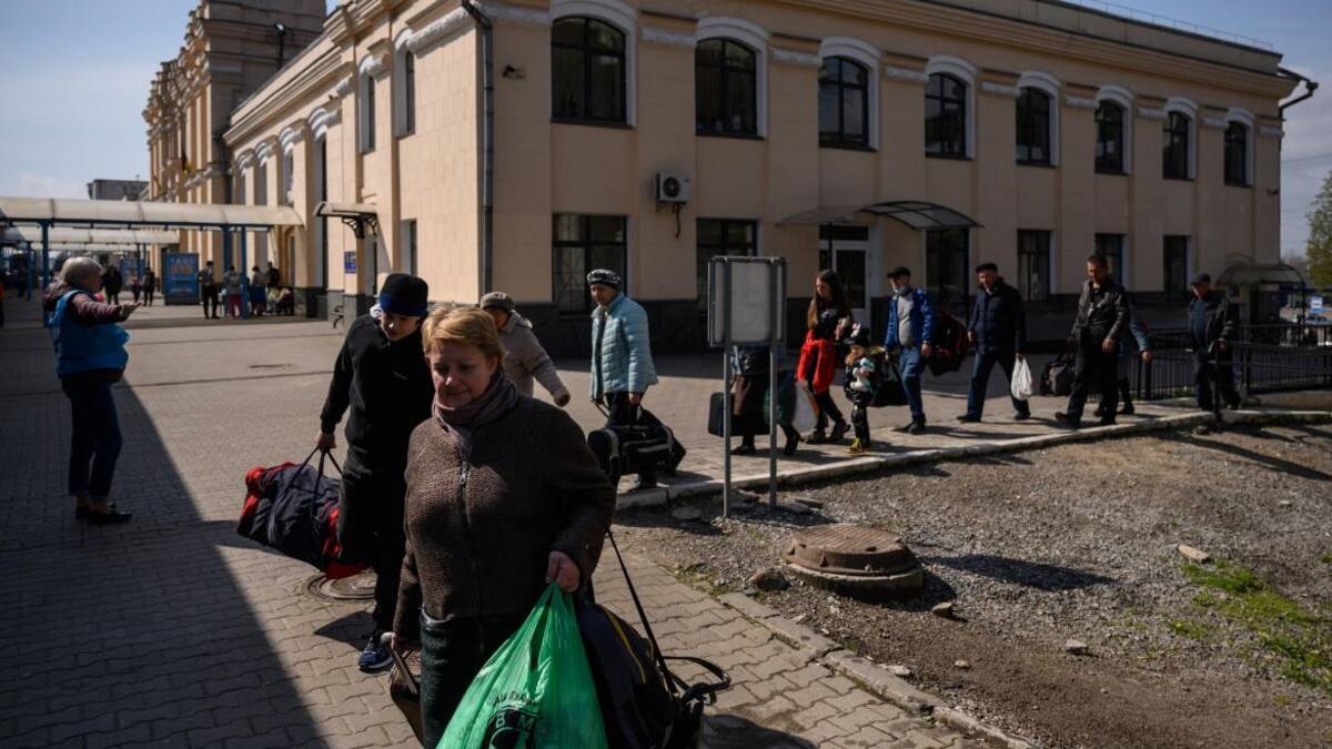 Conflicto Rusia-Ucrania, evacuación de civiles, AFP