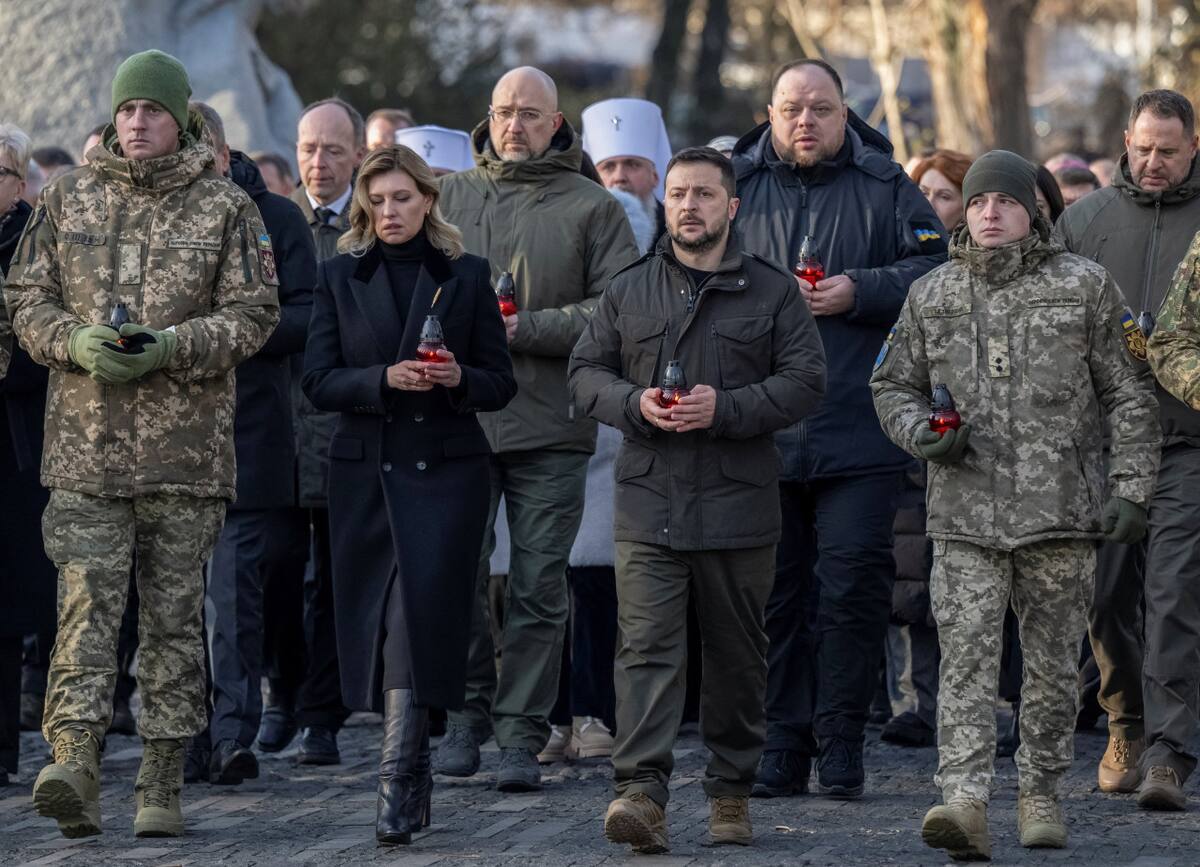 Conmemoración en Ucrania por los 90 años de Holodomor. Foto: REUTERS.