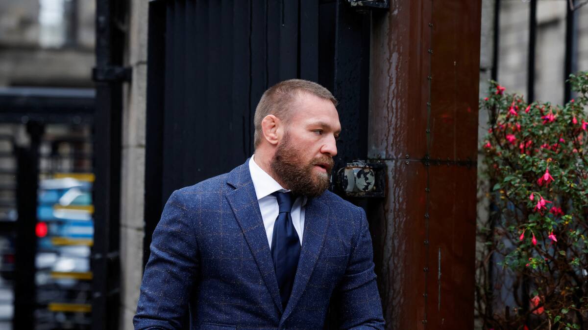 Conor McGregor en el juicio por violación. Foto: Reuters
