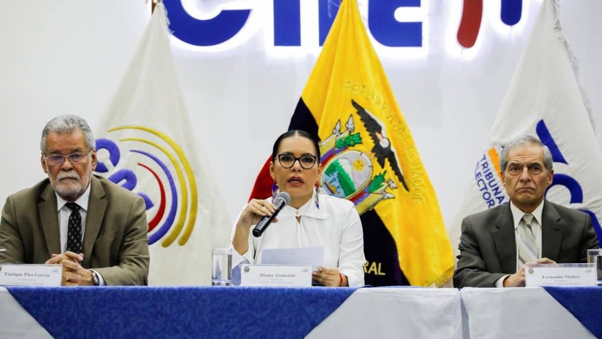 Consejo Nacional Electoral (CNE) de Ecuador. Foto: Reuters.