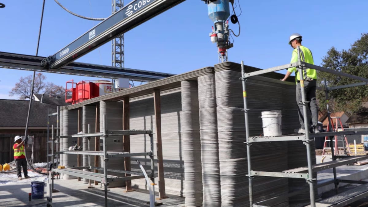 Construcción 3D en Argentina: una impresora levanta una casa de 120 m² en solo 48 horas