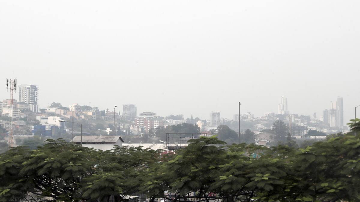 Contaminación del aire en Honduras. Foto: EFE.