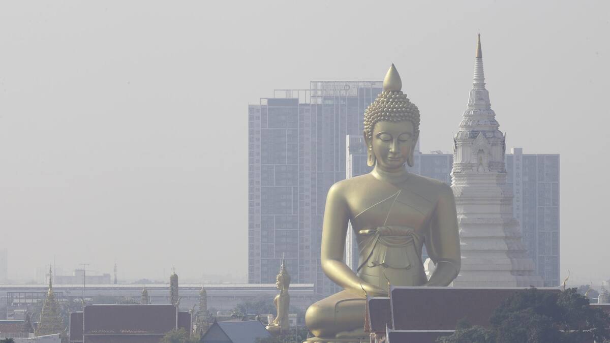 Contaminación del aire en Tailandia. Foto: EFE.