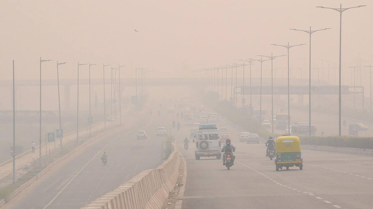 Contaminación en Nueva Delhi, India. Foto: EFE.