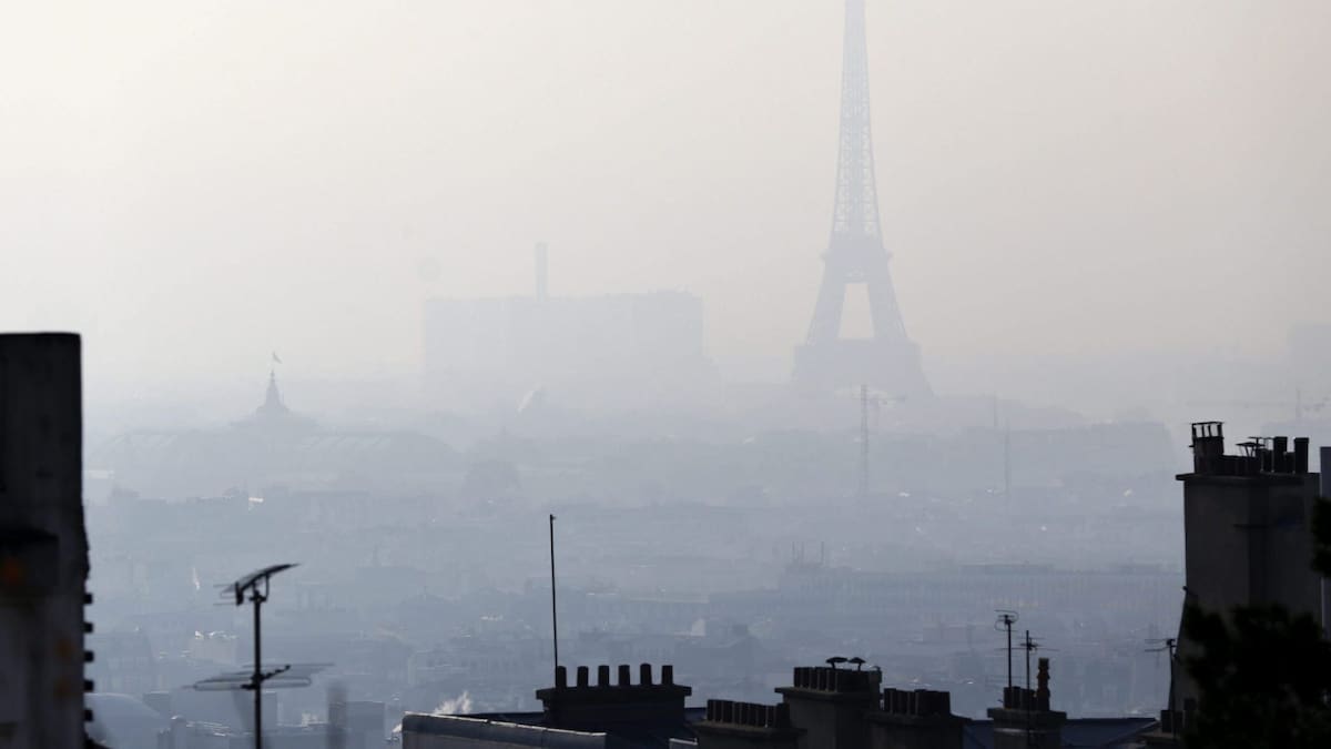 Contaminación en París. Foto: EFE