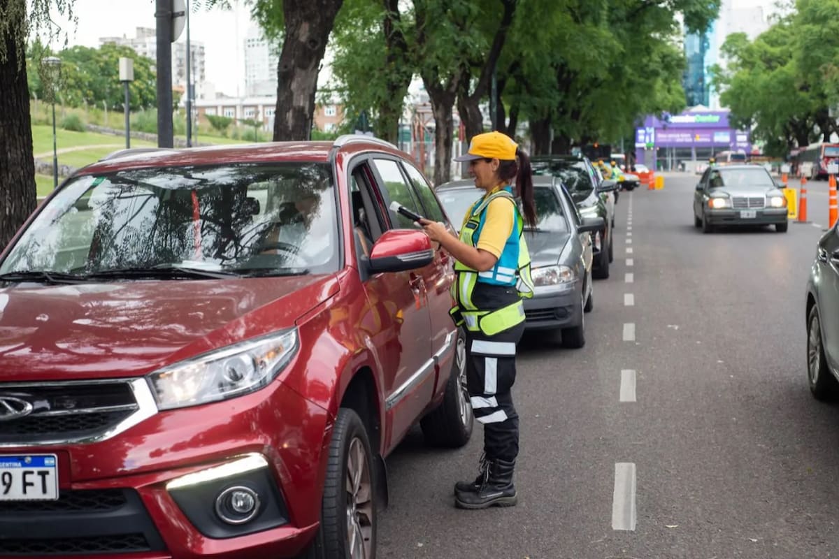 Control de tránsito; multas. Foto: Gobierno de la Ciudad