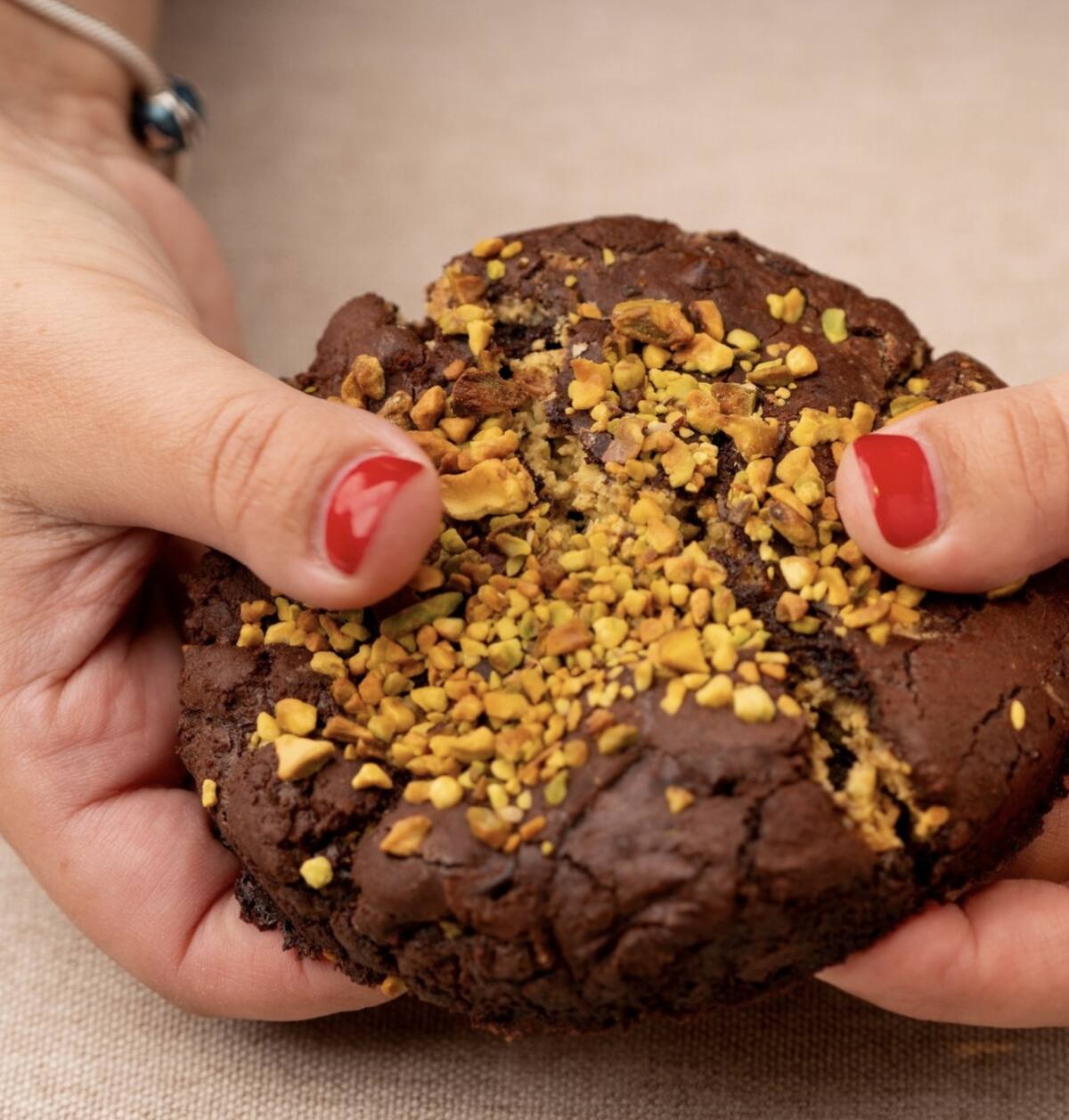 Cookie de chocolate Dubai. Foto Instagram @tallarica.ba