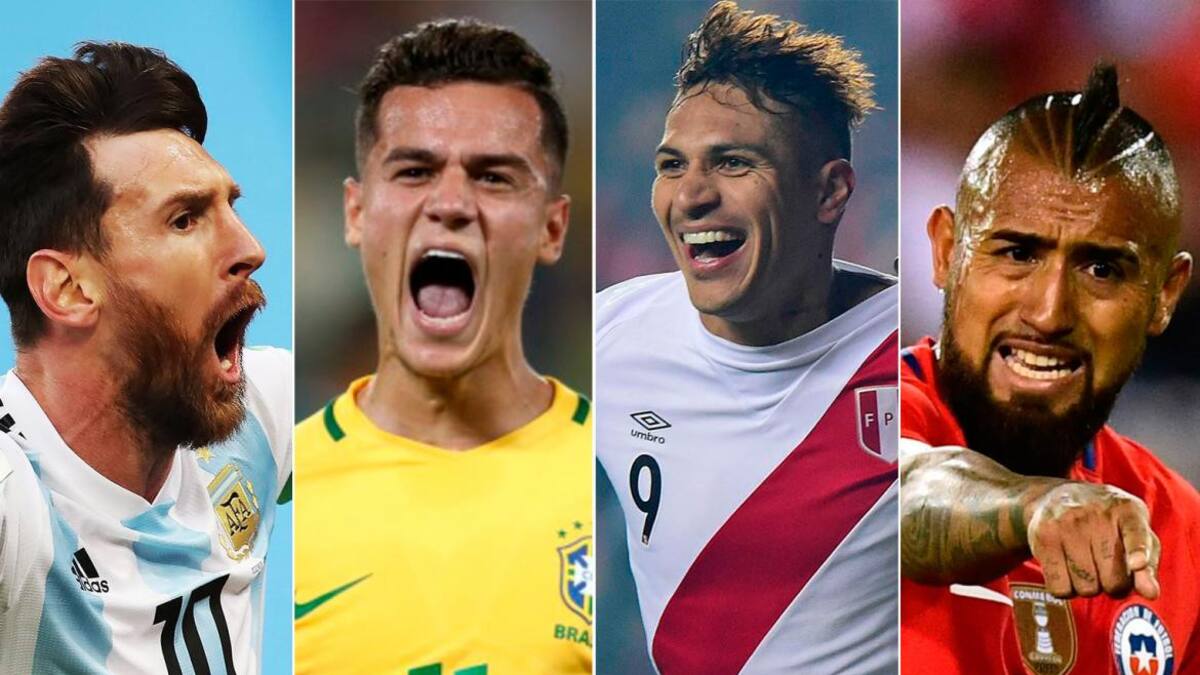 Copa América 2019 - Semifinalistas - Lionel Messi, Coutinho, Paolo Guerrero y Arturo Vidal