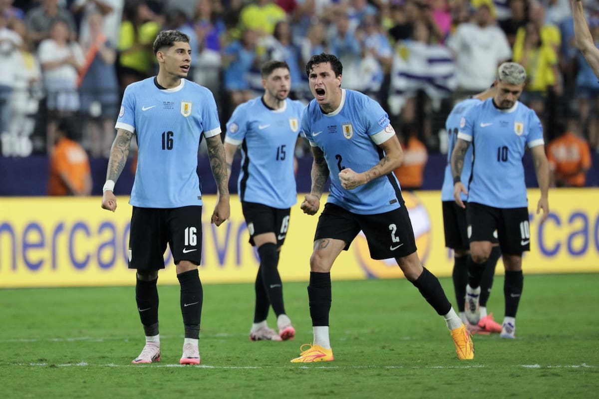 Copa América 2024: Uruguay venció a Brasil por penales y enfrentará a Colombia en las semifinales. EFE
