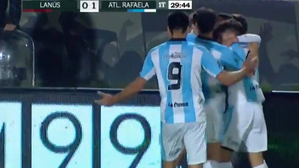 Copa Argentina - Lanús vs. Atlético Rafaela, captura de pantalla