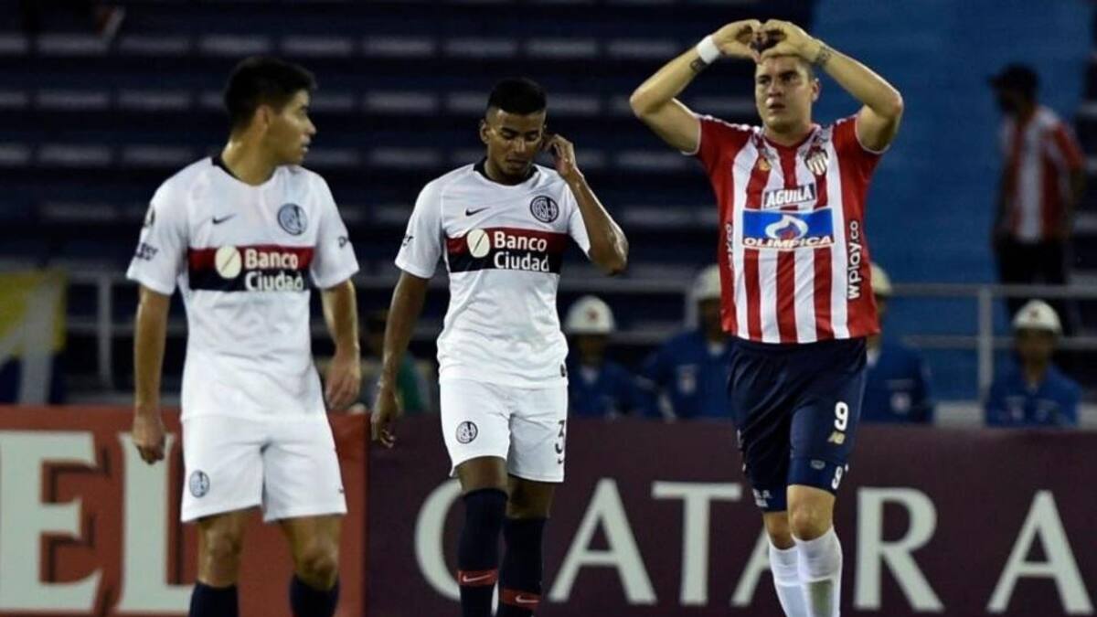 Copa Libertadores: Festejo de Junior ante San Lorenzo