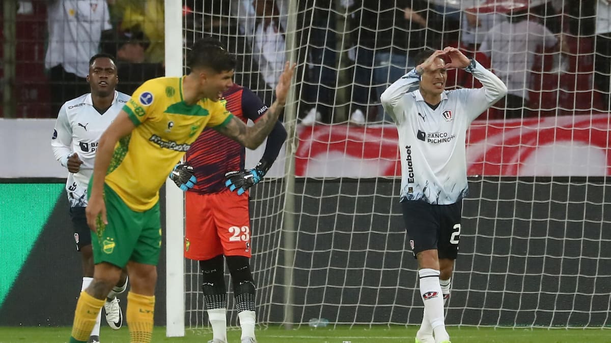 Copa Sudamericana, Liga de Quito vs. Defensa y Justicia. Foto: EFE.