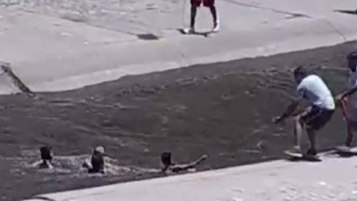 Cordoba, rescate de niños. Fuente: Captura