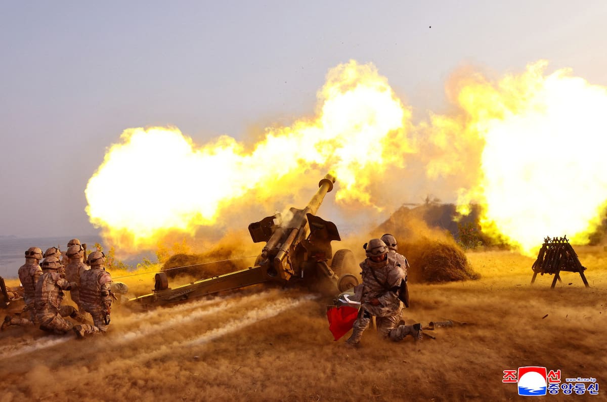 Corea del Norte suministra armas a Rusia. Foto: Reuters.