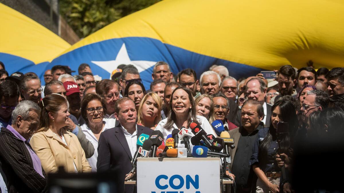 Corina Machado, Venezuela. Foto: EFE