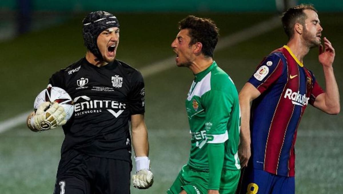 Cornella vs. Barcelona por la Copa del Rey 2021.