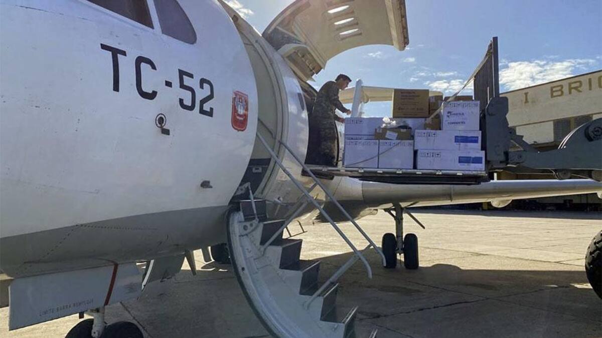 Coronavirus, Argentina, ayuda con aviones militares