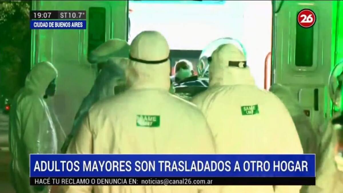Coronavirus en Argentina, control en geriátricos, traslado de adultos mayores a otro hogar, SAME, CANAL 26