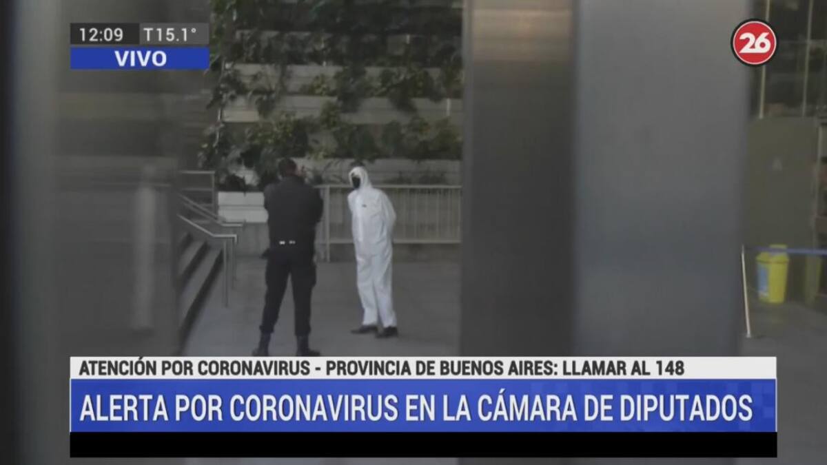 Coronavirus en el Congreso, móvil Canal 26