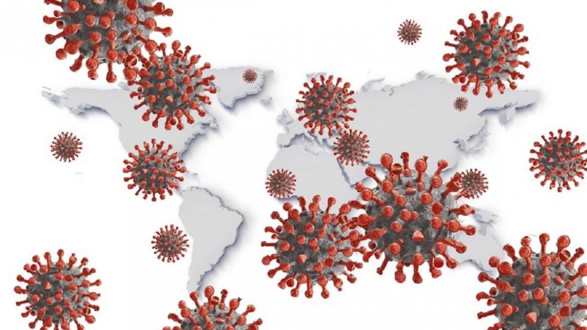 Coronavirus en el mundo, foto artística