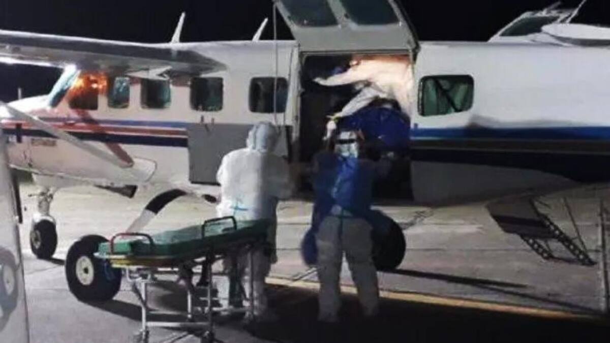 Coronavirus, traslado de paciente de Mar del Plata a Buenos Aires, Foto Ahora Mar del Plata