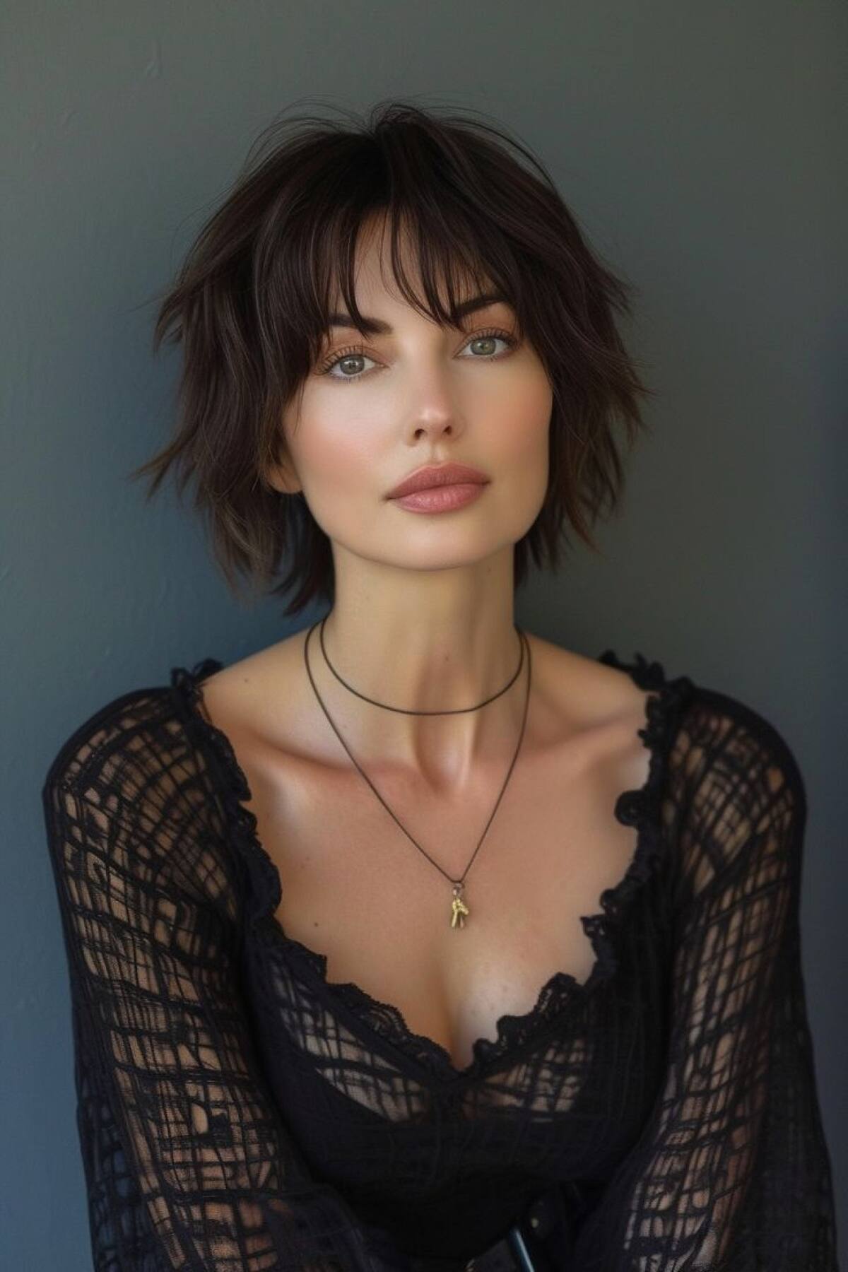 Corte de pelo bob en capas. Foto PINTEREST