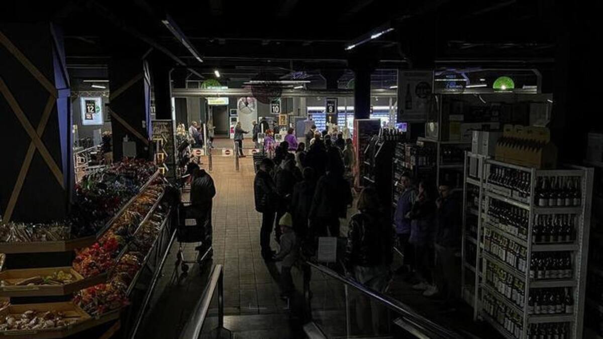 Cortes de luz en Ucrania. Foto: REUTERS