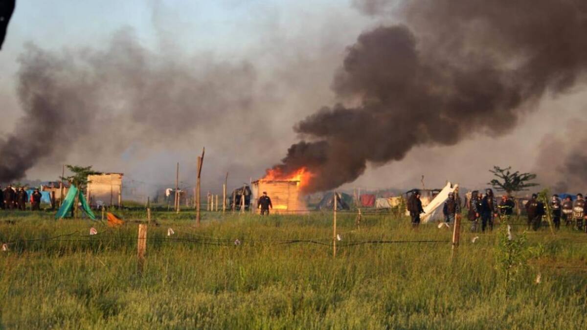 Cortes en una decena de puntos de la Ciudad contra el desalojo en Guernica