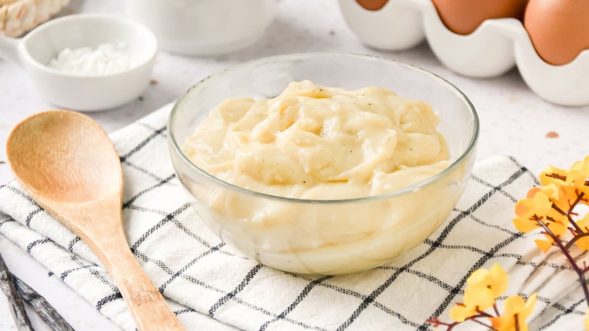 Crema pastelera.