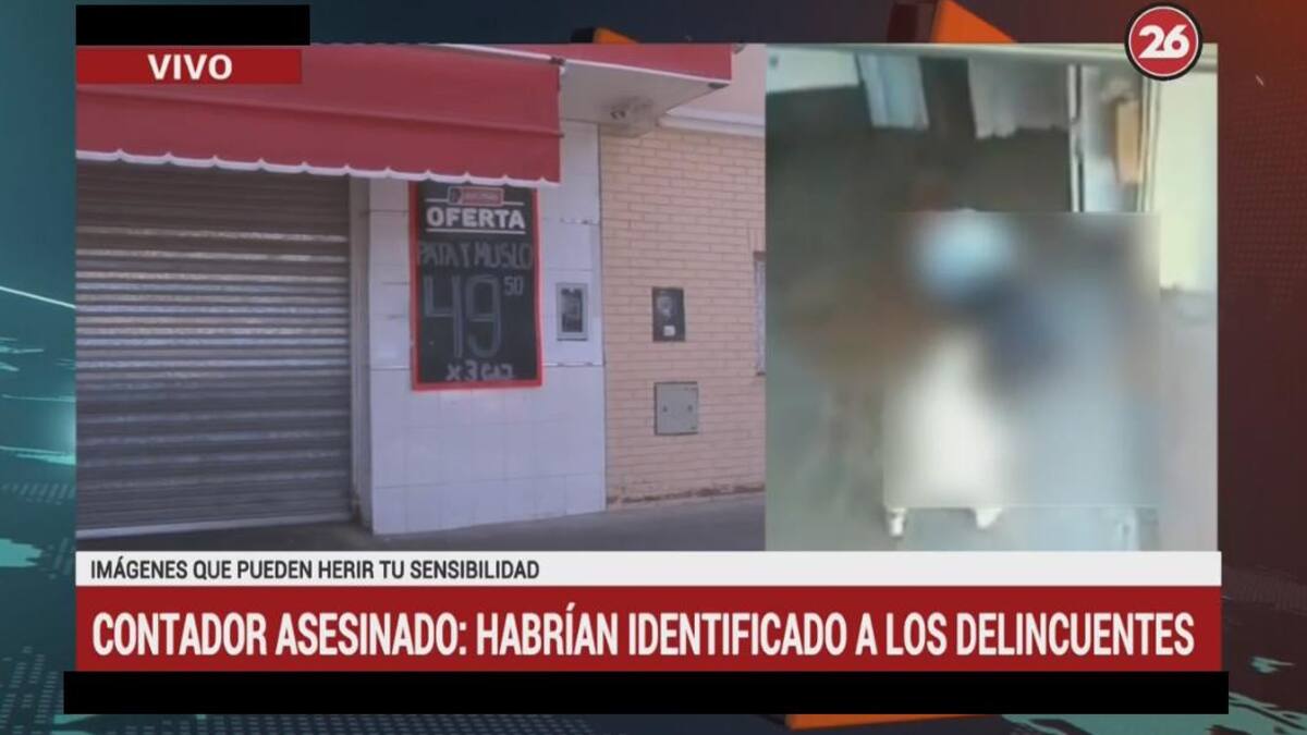 Crimen contador en Villa Maipú - Móvil Canal 26